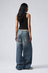 Jackpot Blue - Mellanblå - Astro Loose Baggy Leg Jeans - 6