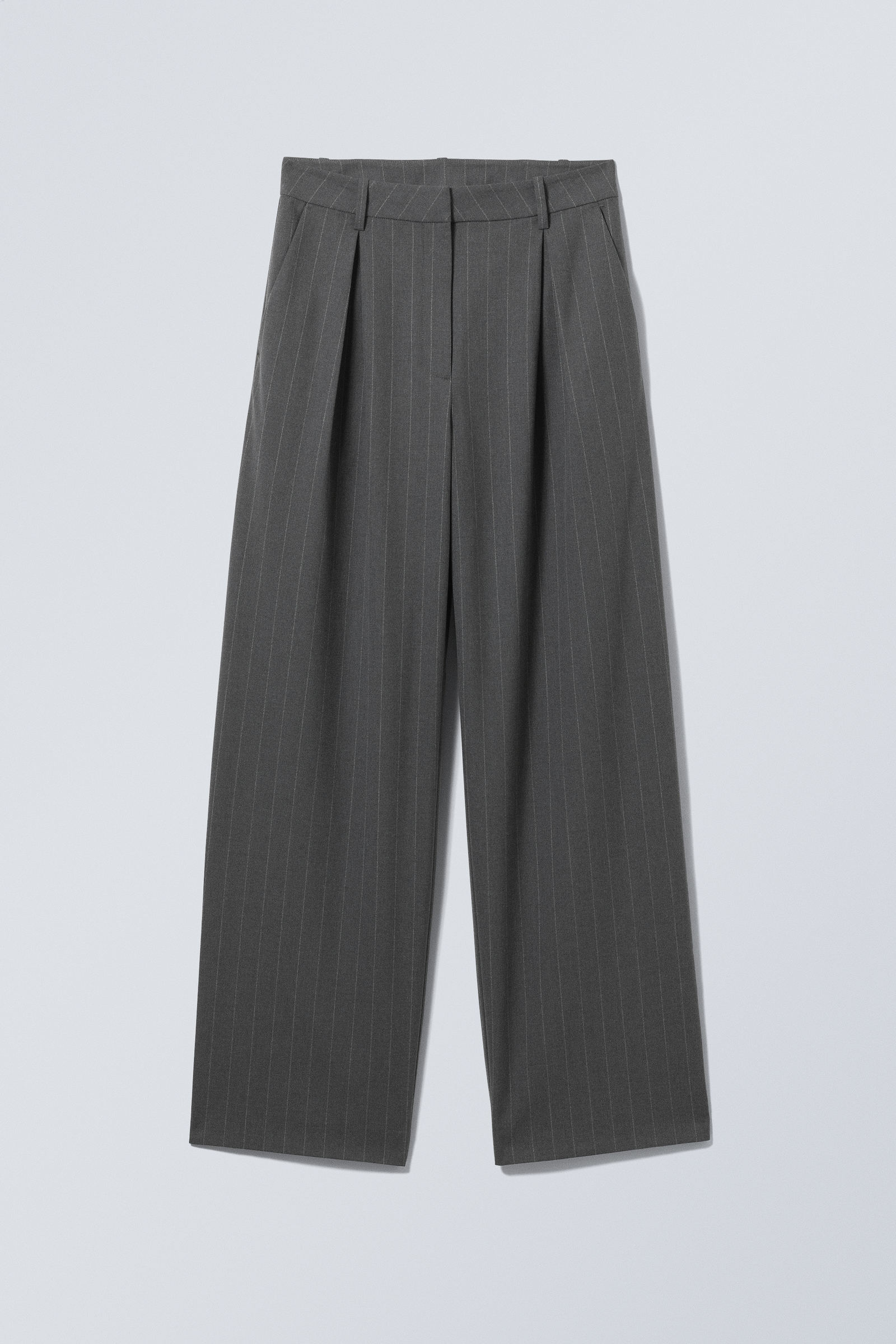 zia suit trousers - Grey Pinstripe | Weekday EU