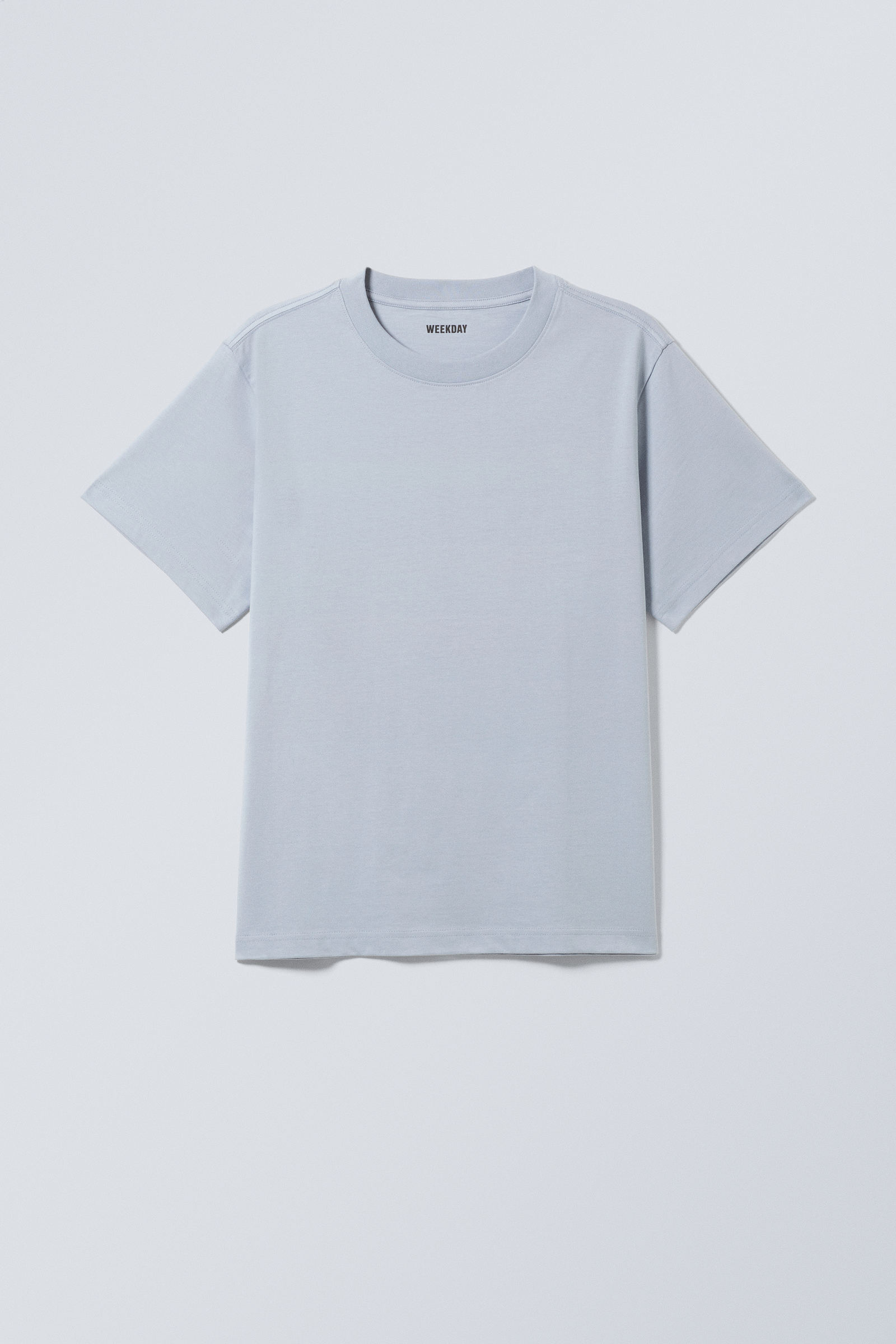 Light Dusty Blue - Short Boxy Heavyweight T-shirt - 2