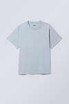 Light Dusty Blue - Short Boxy Heavyweight T-shirt - 2