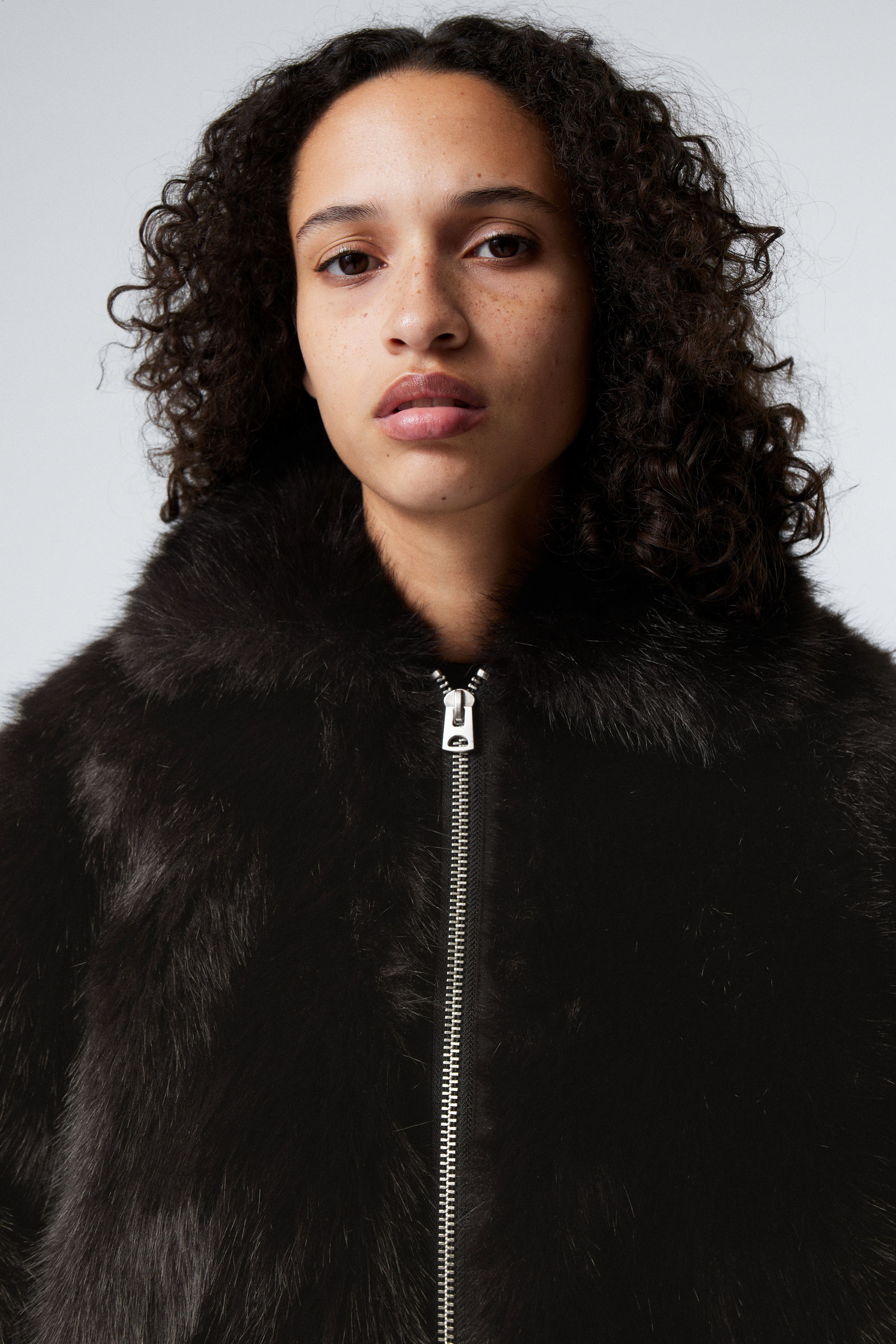 Fur oversized jacket hotsell