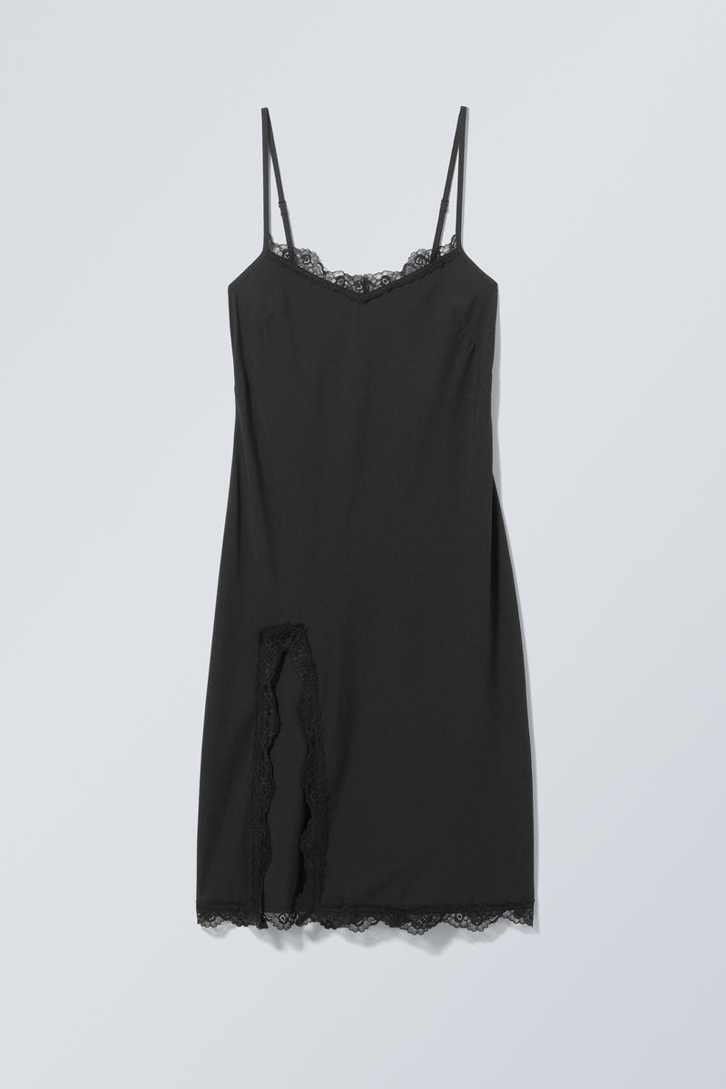 Effy Midi Slip Lace Dress