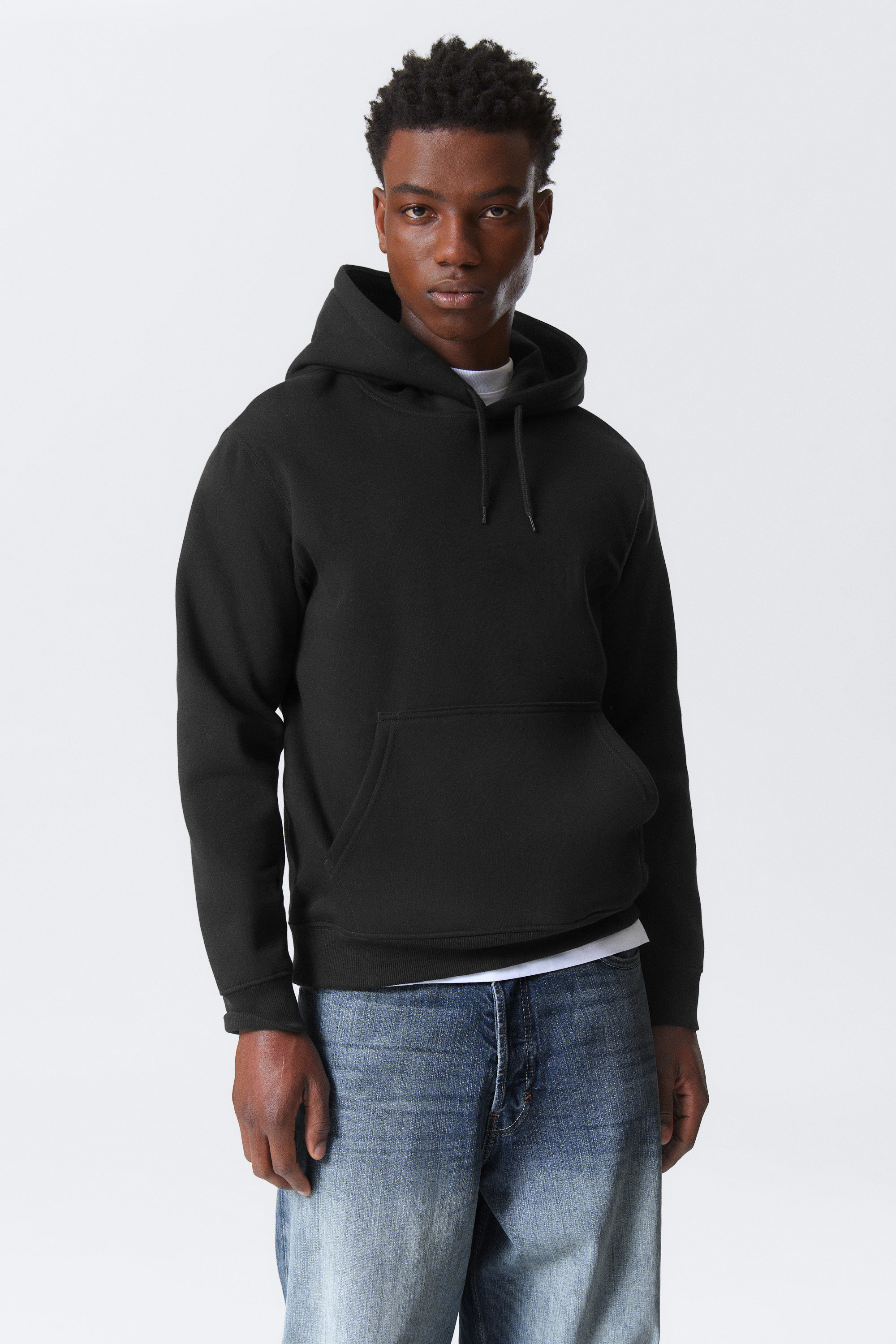 限定値下げ　weekday 25/32 Ash Black 新品 standard midweight hoodie - Black | Weekday EU