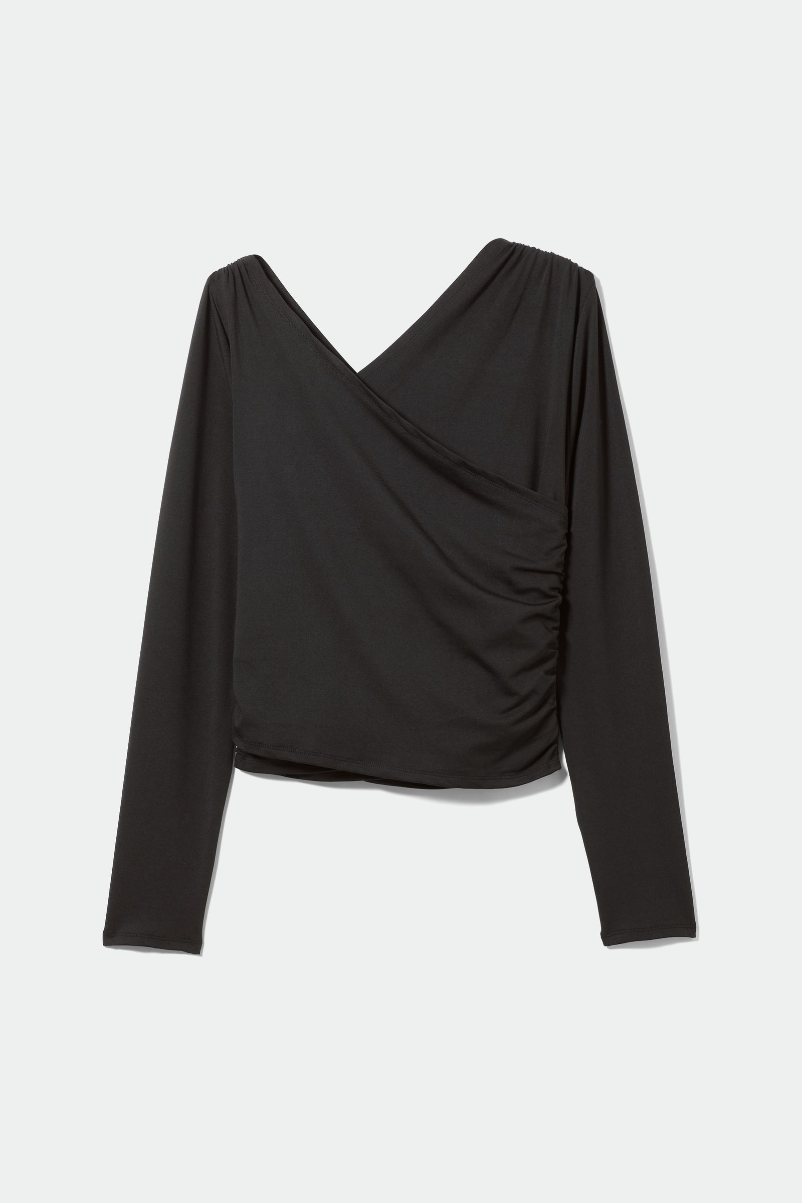 H and m clearance black long sleeve top