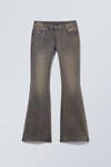 Blue Clay - Grey - Flame Low Rise Slim Flared Leg Jeans - 2