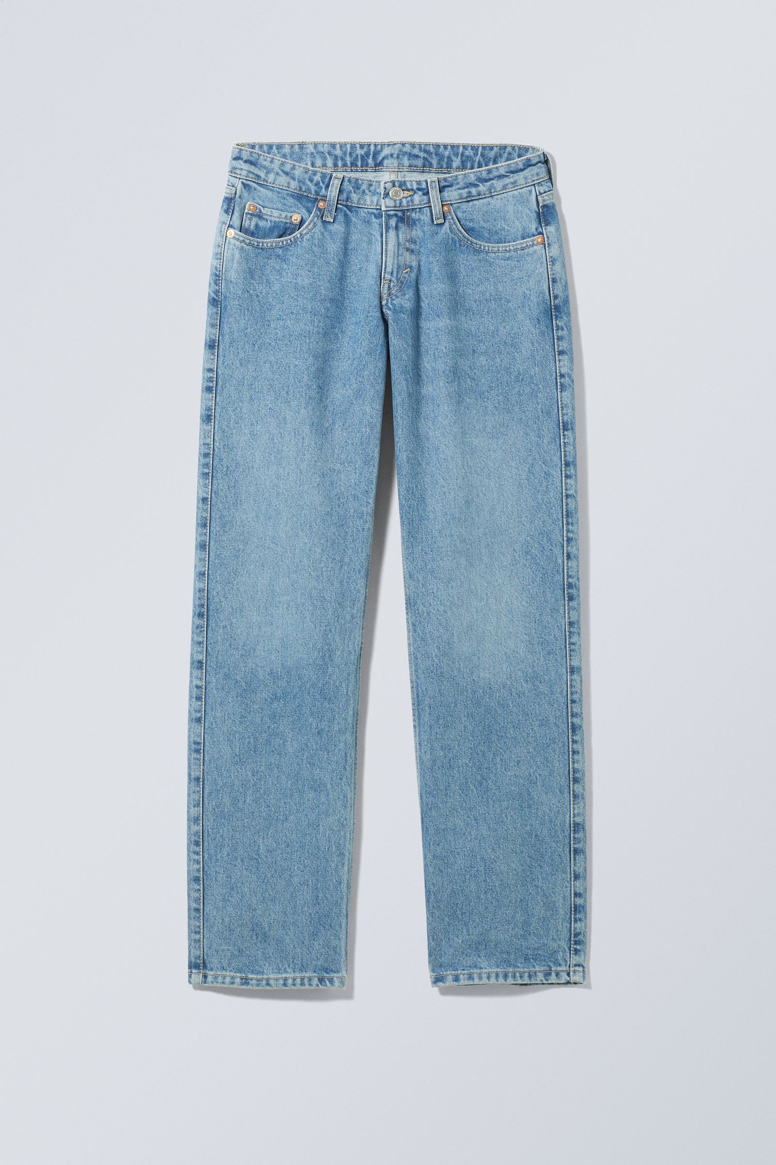 Harper Blue - Arrow Low Straight Jeans - 1