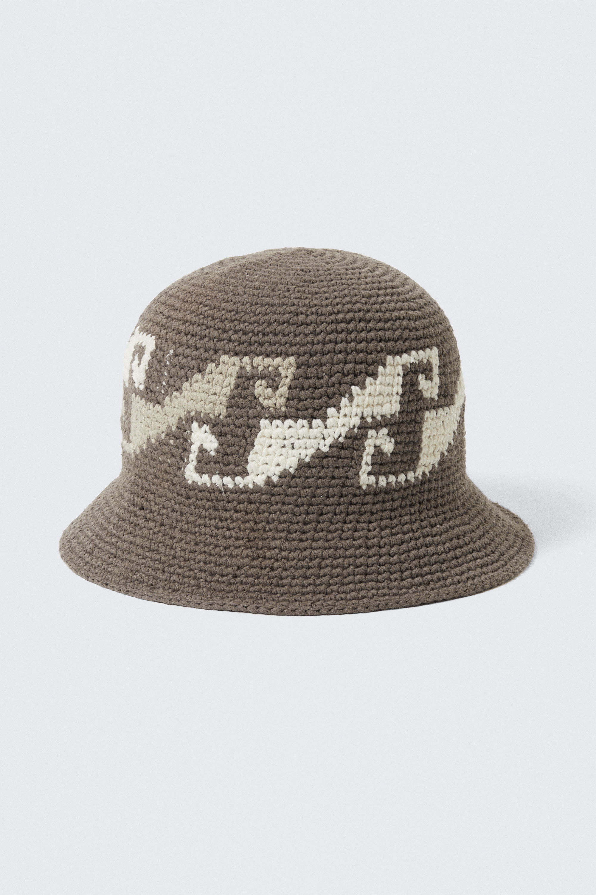 woven jacquard bucket hat - Dark Mole | Weekday GB