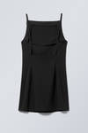 Black - Mini Suiting Dress - 1