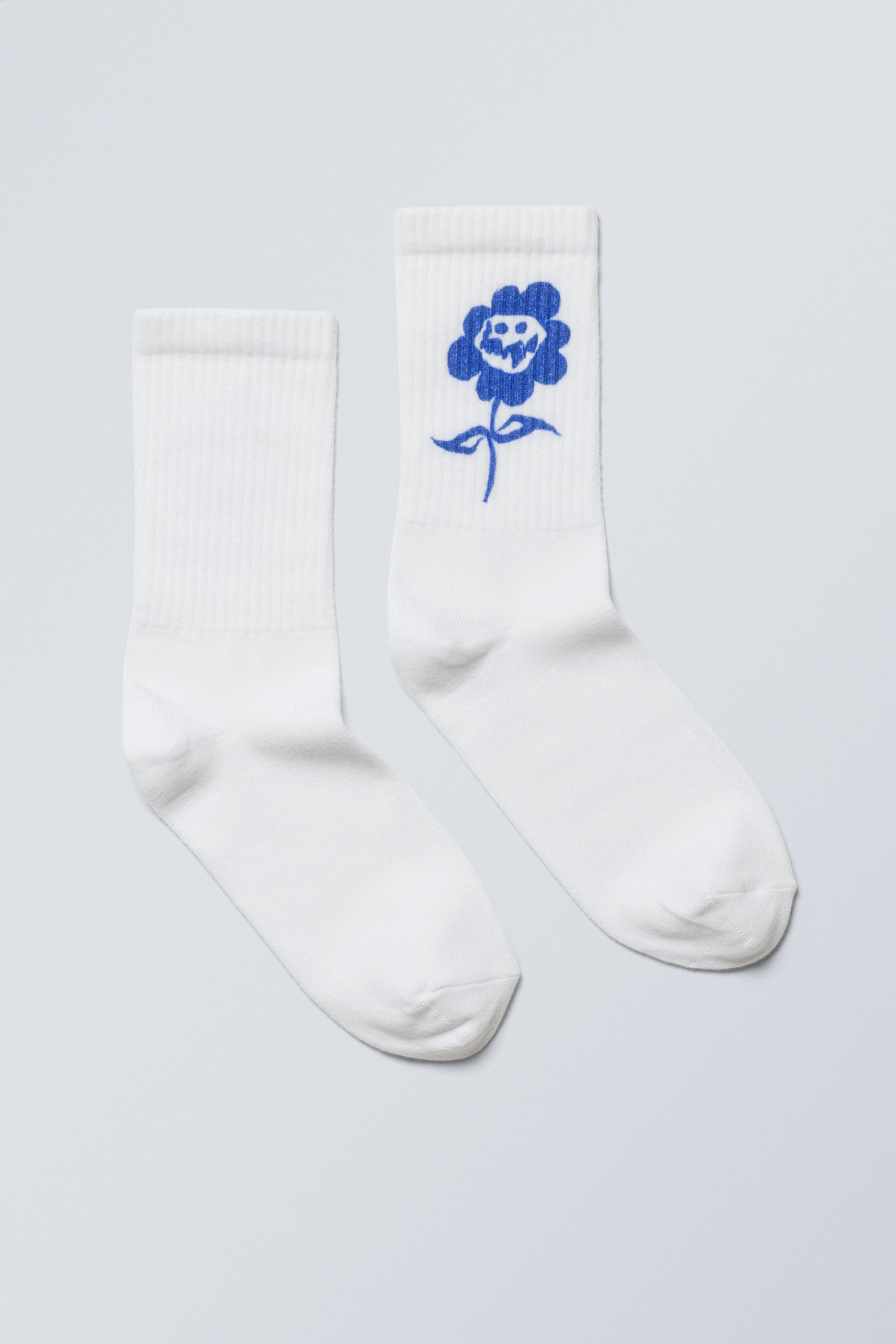 #FFFFFF - Sport Printed Socks