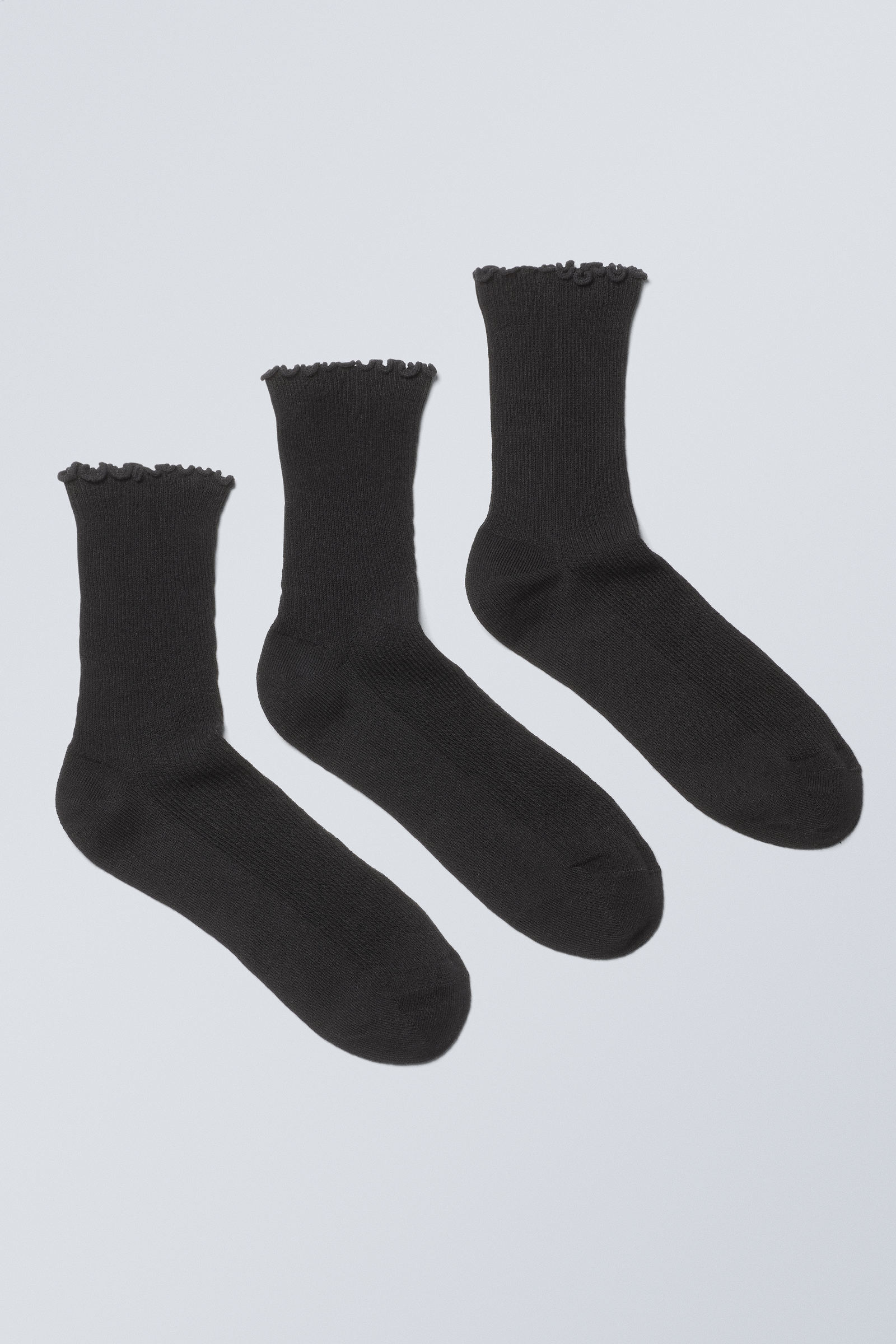 #272628 - 3pack Frill Edge Socks