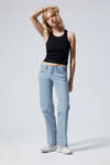 Summer Blue - Light Blue - Arrow Low Rise Regular Straight Leg Jeans - 0