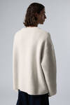 Helles Maulwurfsgrau - Oversized-Strickpullover aus Wollmischung Teo - 3