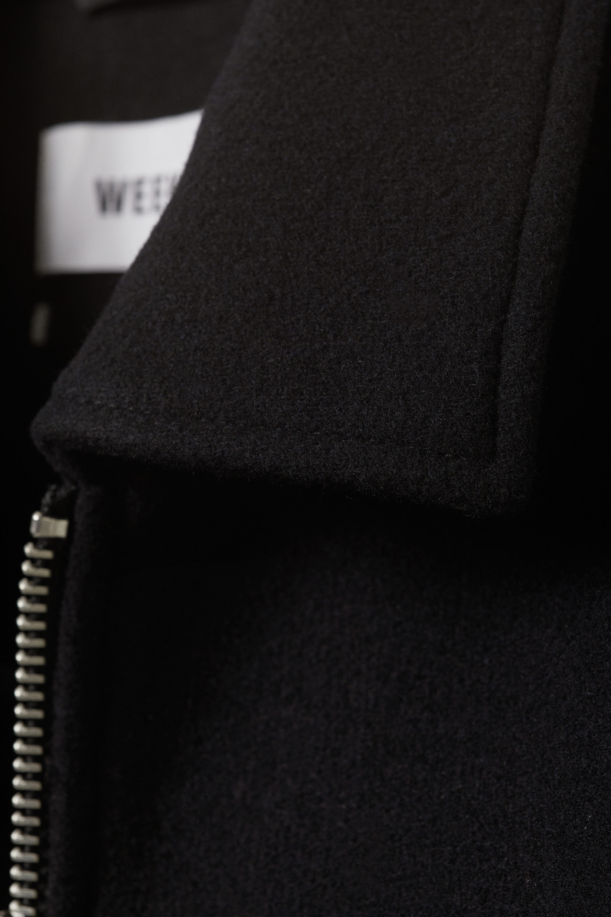 ジャケット・アウター andmary Ange wool short coat black short wool blend jacket - Black | Weekday EU