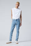 Cerulean Blue - Ljusblå - Sunday Slim Tapered Leg Jeans - 0