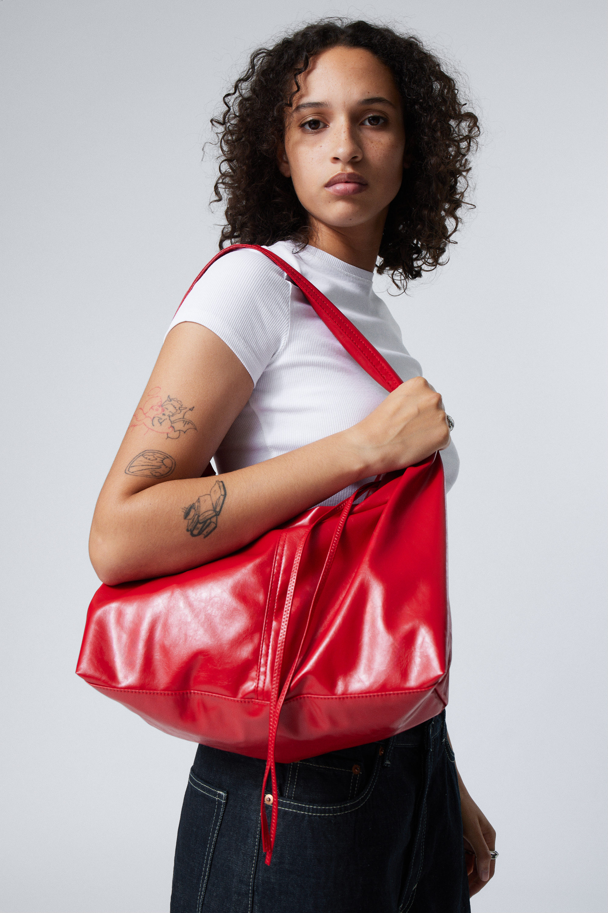 NWD INC Red Zoiey Shoulder store Bag $99.50