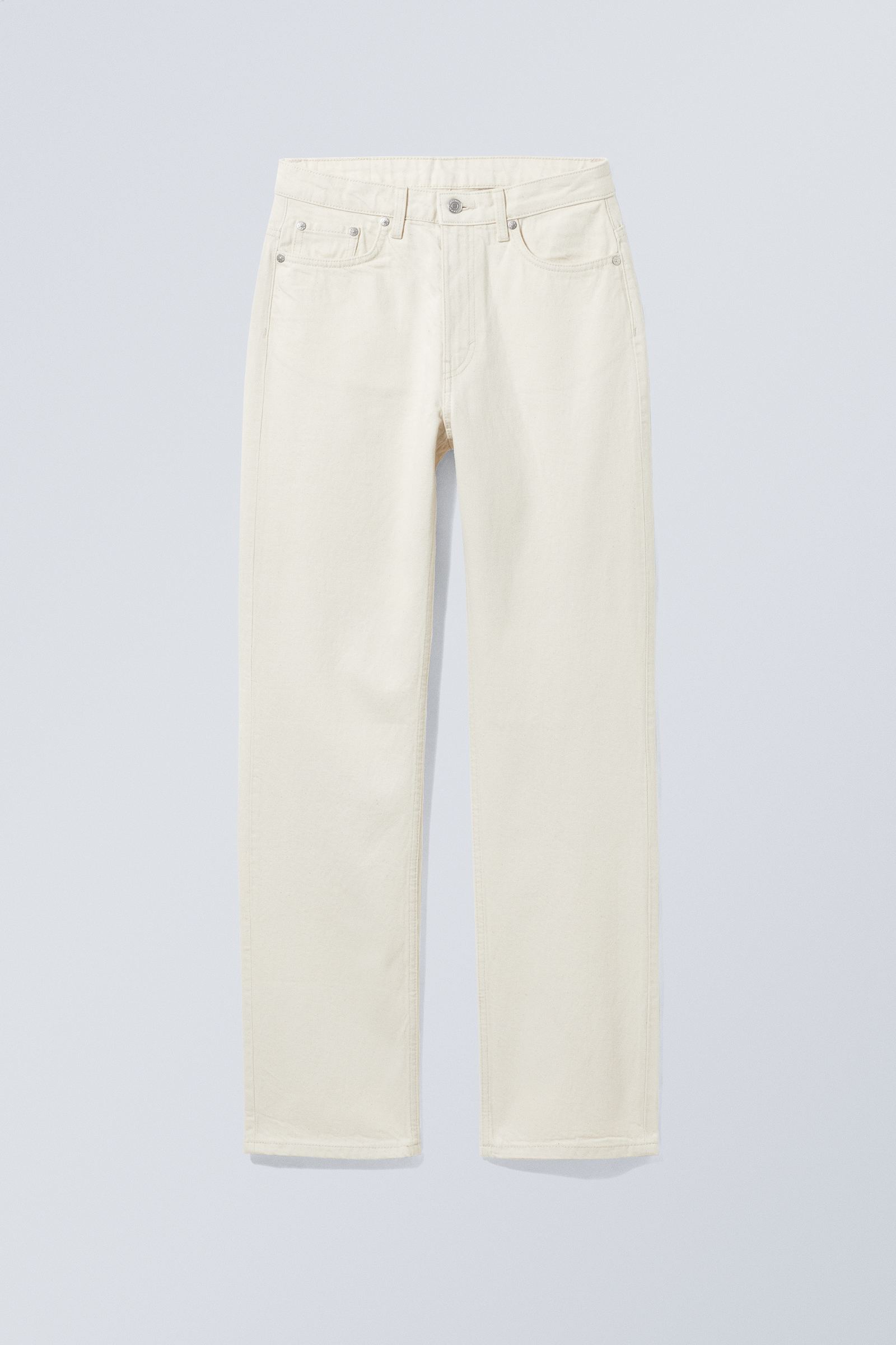 #D0C2AA - Voyage High Straight Jeans - 1