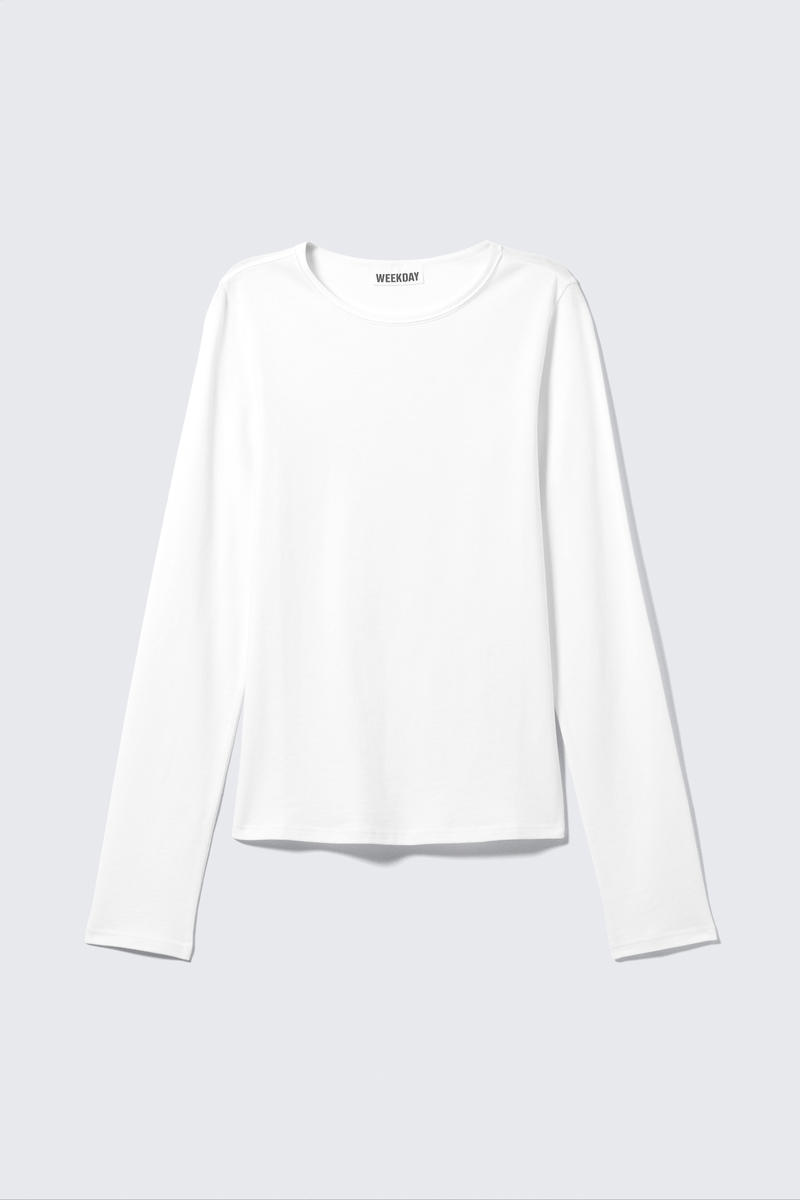 Weekday Soft Long-sleeved Cotton Jersey Top