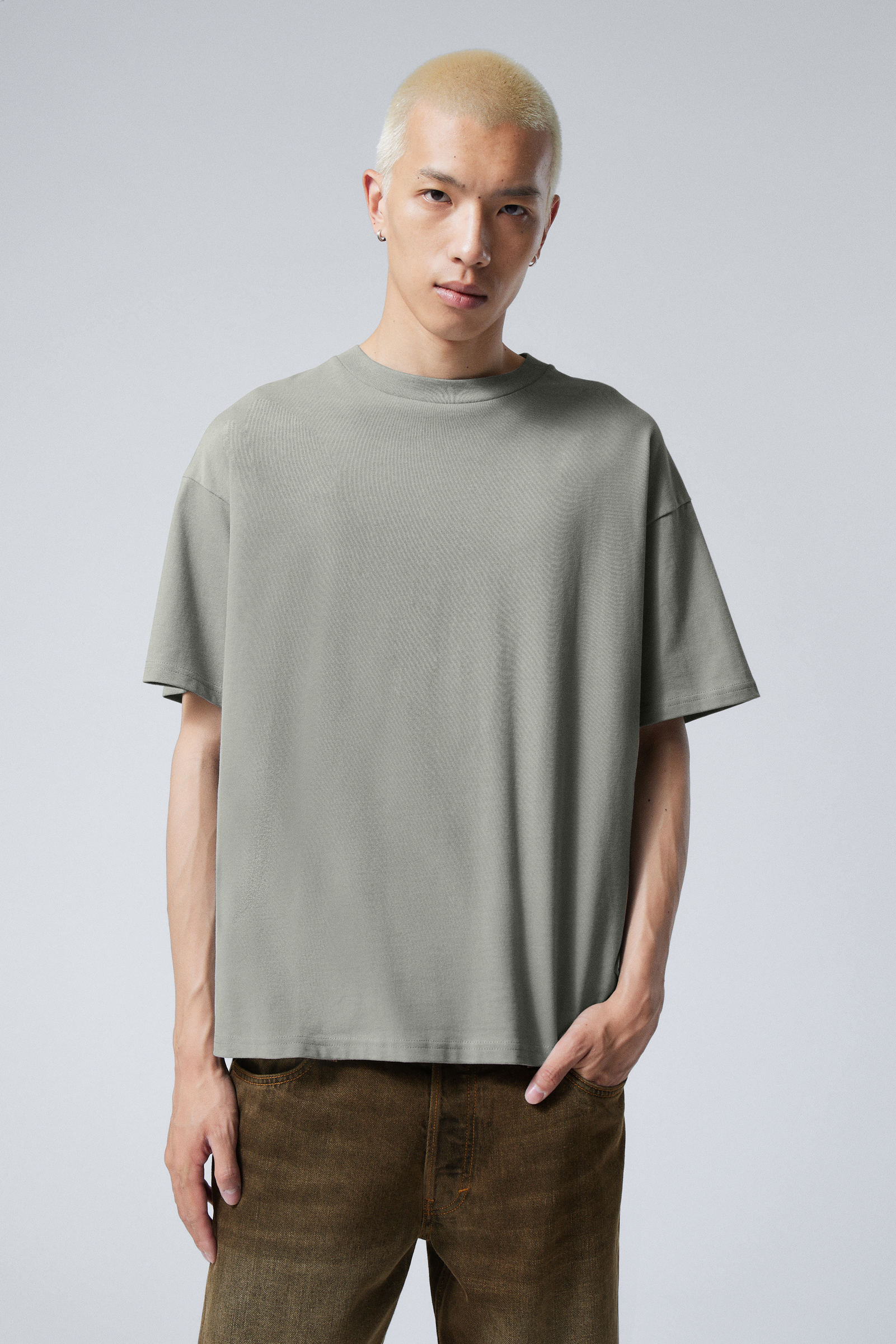 Dusty Grey - Great Boxy Heavyweight T-Shirt - 0