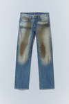 Grime Blue - Anti Unisex Low Waist Regular Straight Jeans - 2