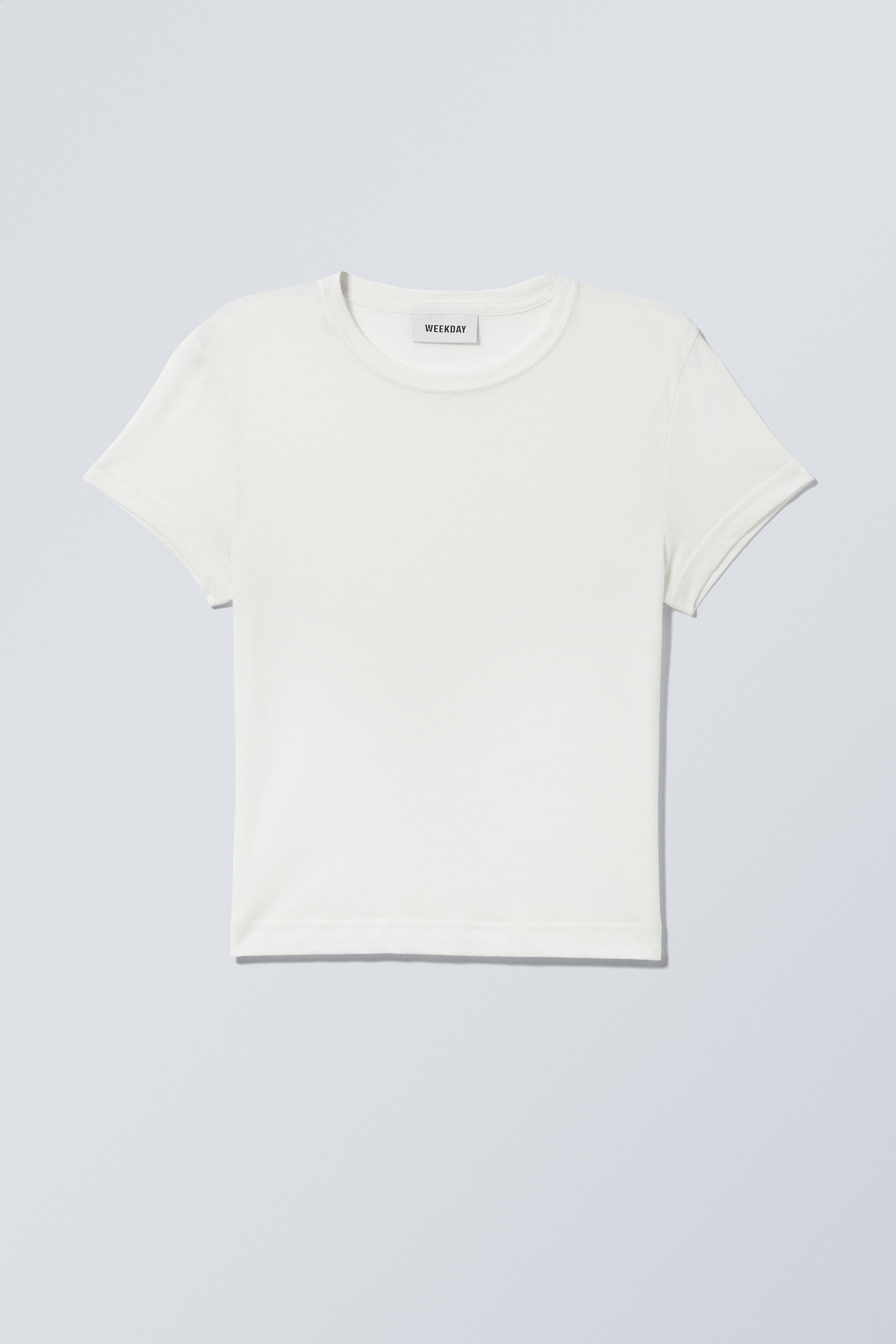 tight fitted t-shirt - White