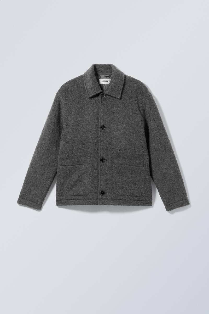 rory wool jacket - Dark Grey | Weekday EU