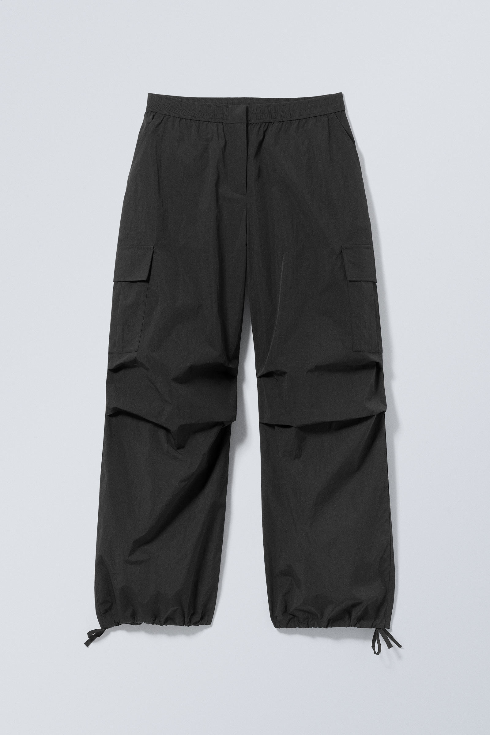 Black - Nila Parachute Trousers - 0