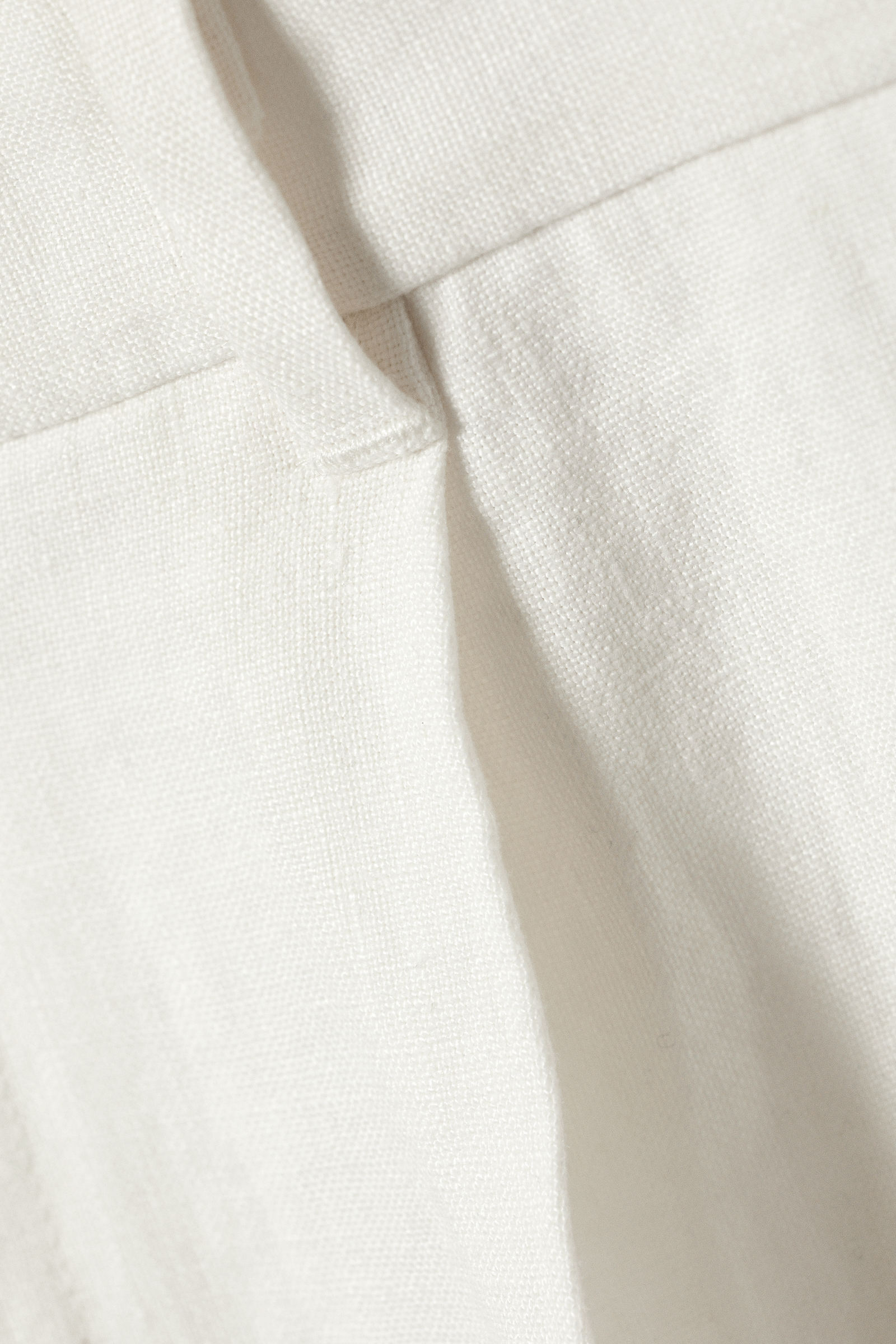 uno loose linen suit trouser - White | Weekday EU