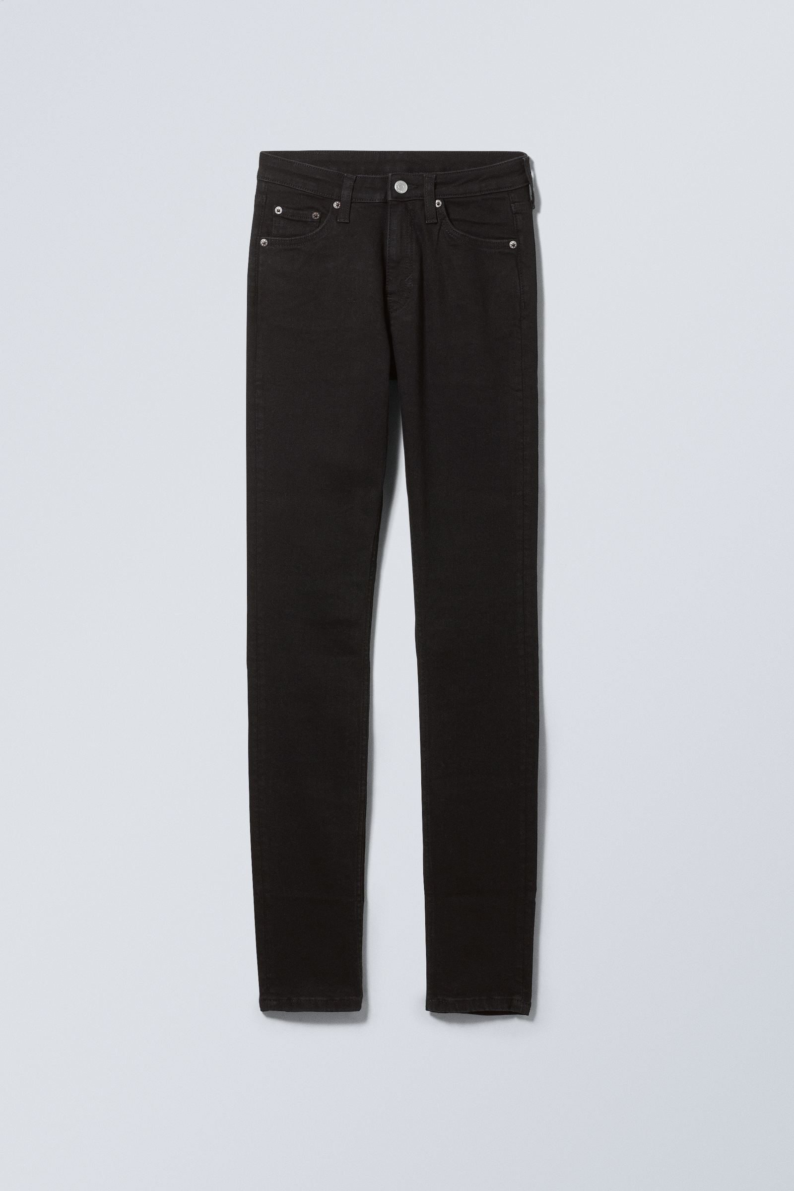 Black Rinse - Black - Spare Mid Rise Skinny Leg Jeans - 5