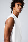 White - Boxy Washed Tank Top - 3