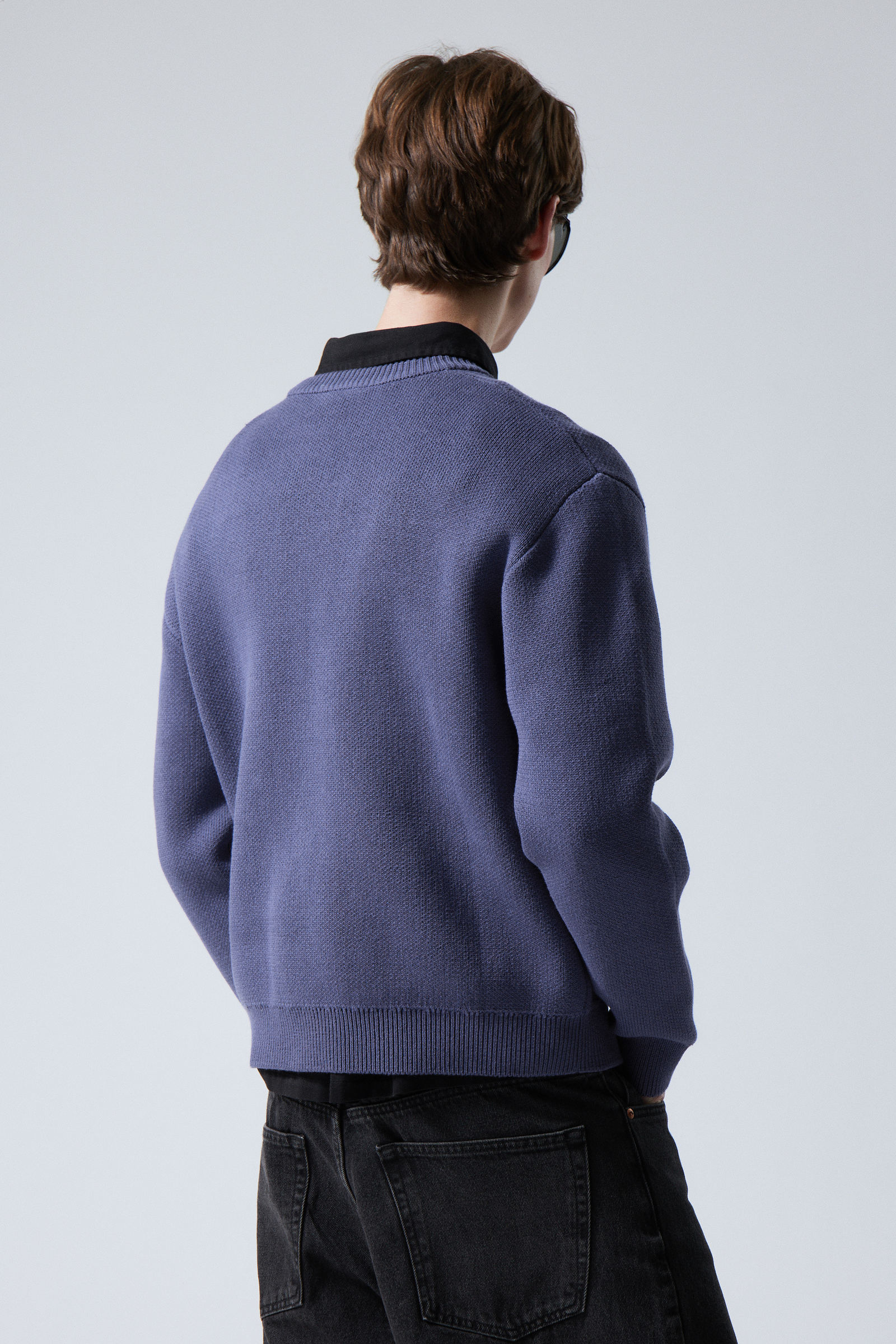 #4D546F - Fabian Graphic Sweater - 2