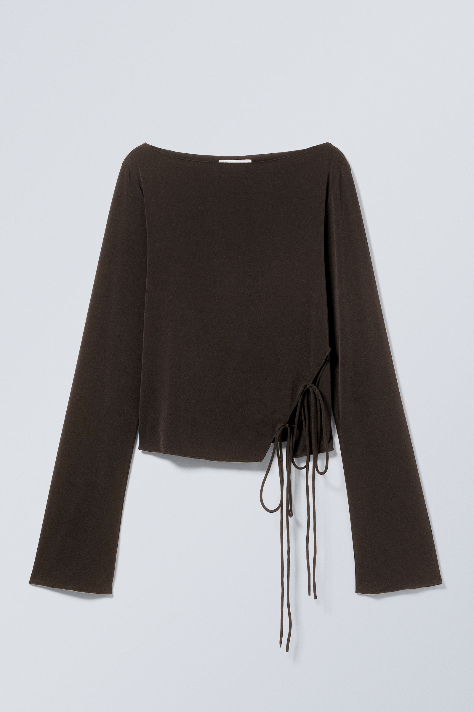 Dark Brown - Side Tie Top - 2