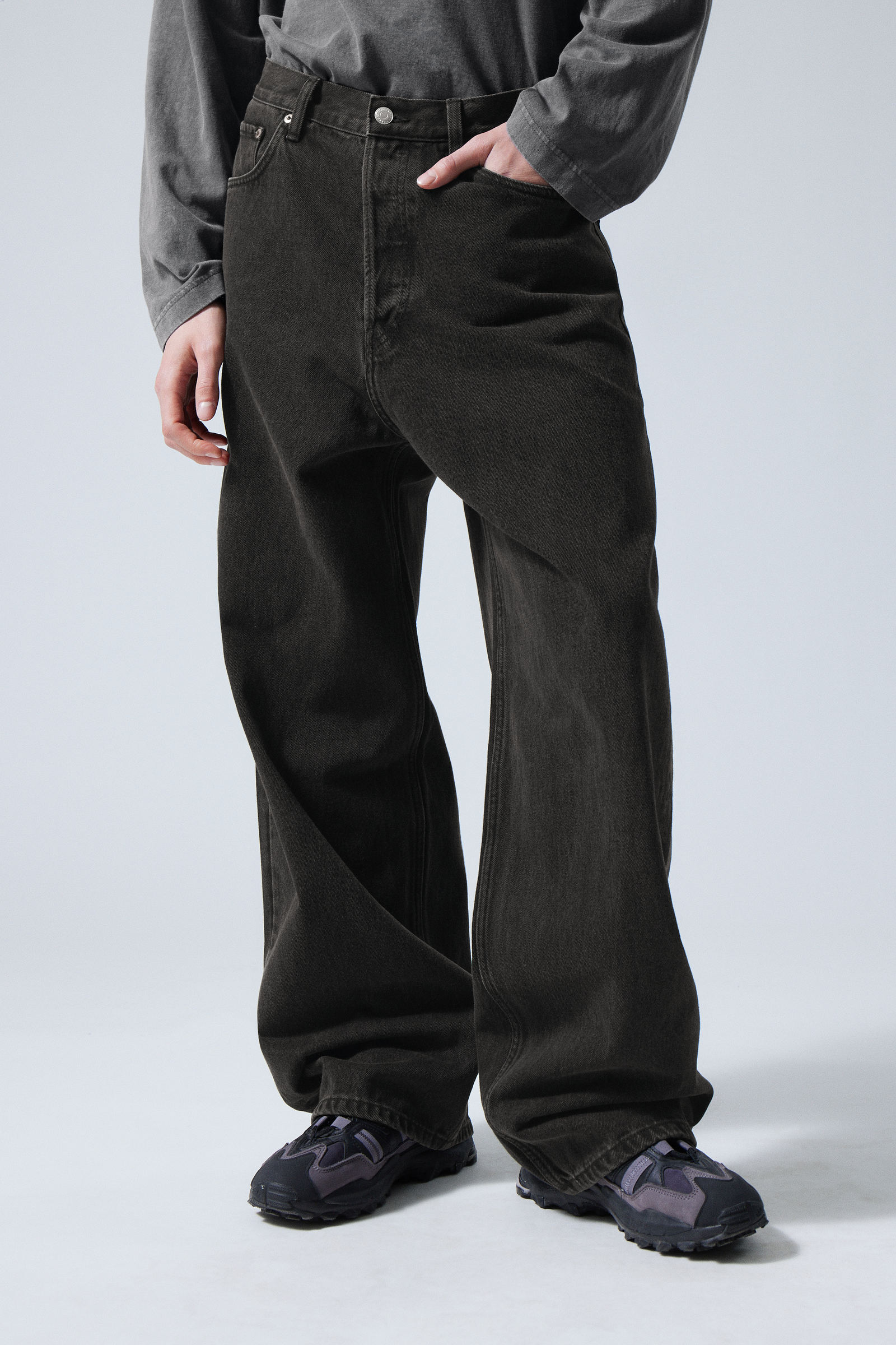 astro loose baggy jeans - Tuned Black | Weekday DK