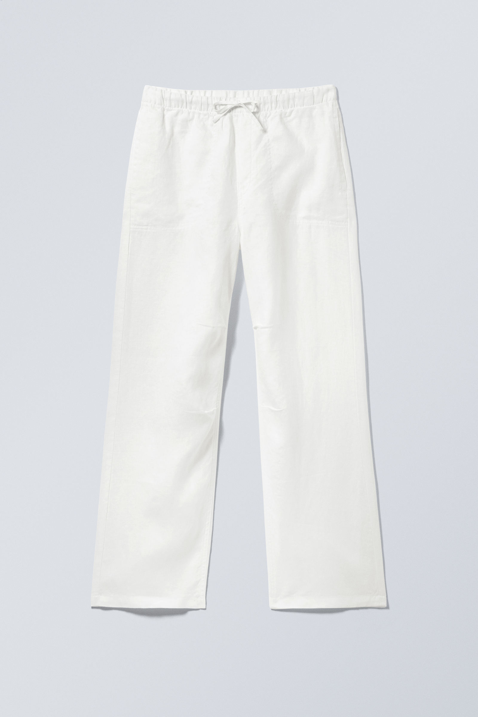 relaxed linen trousers - Dusty White | Weekday WW