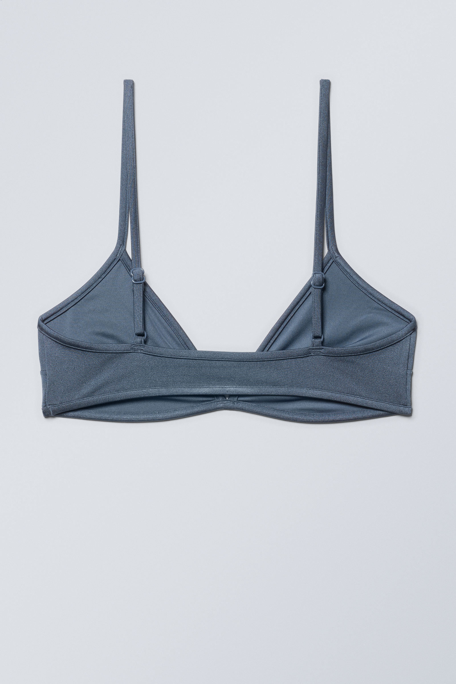 Blue Shimmer - Minimal Pullover Bikini Top - 1