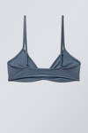 Blue Shimmer - Minimal Pullover Bikini Top - 1