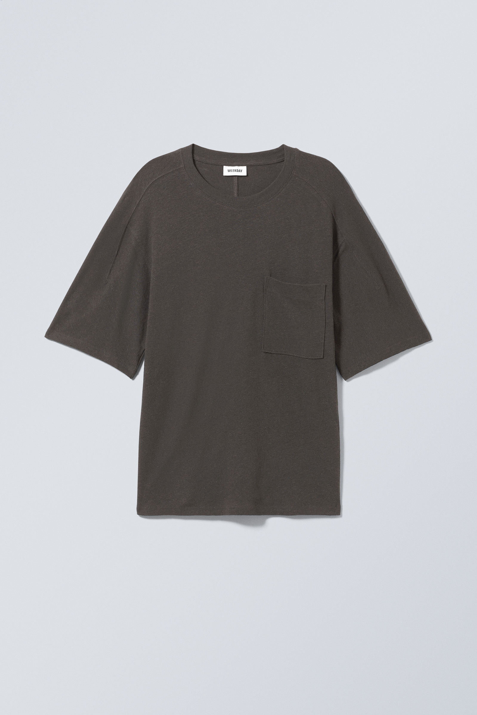 #383938 - Boxy Linen T-Shirt - 1