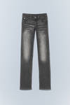 Swab Black - Sleezie Low Waist Skinny Straight Jeans - 2