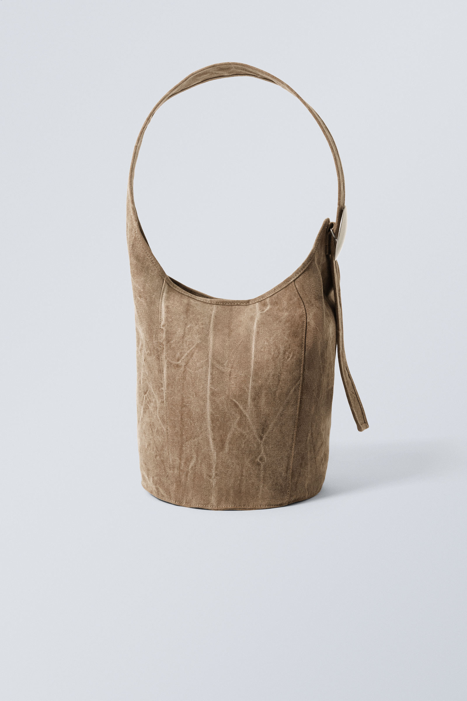 canvas bucket bag Washed Beige Weekday WW