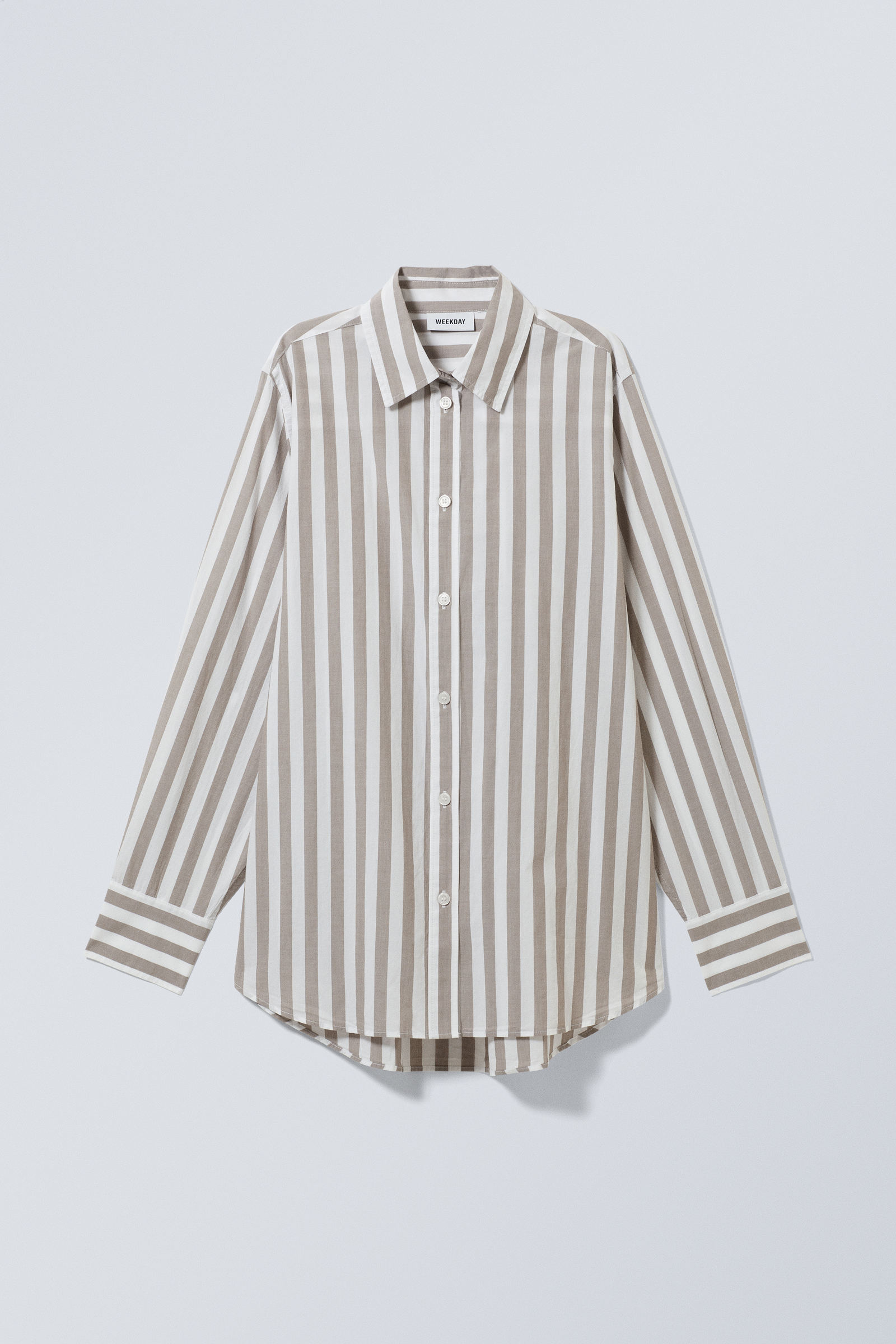 #7C746B - Regular Cotton Voile Shirt - 1