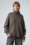 Dark Mole - Wool Turtleneck Sweater - 0