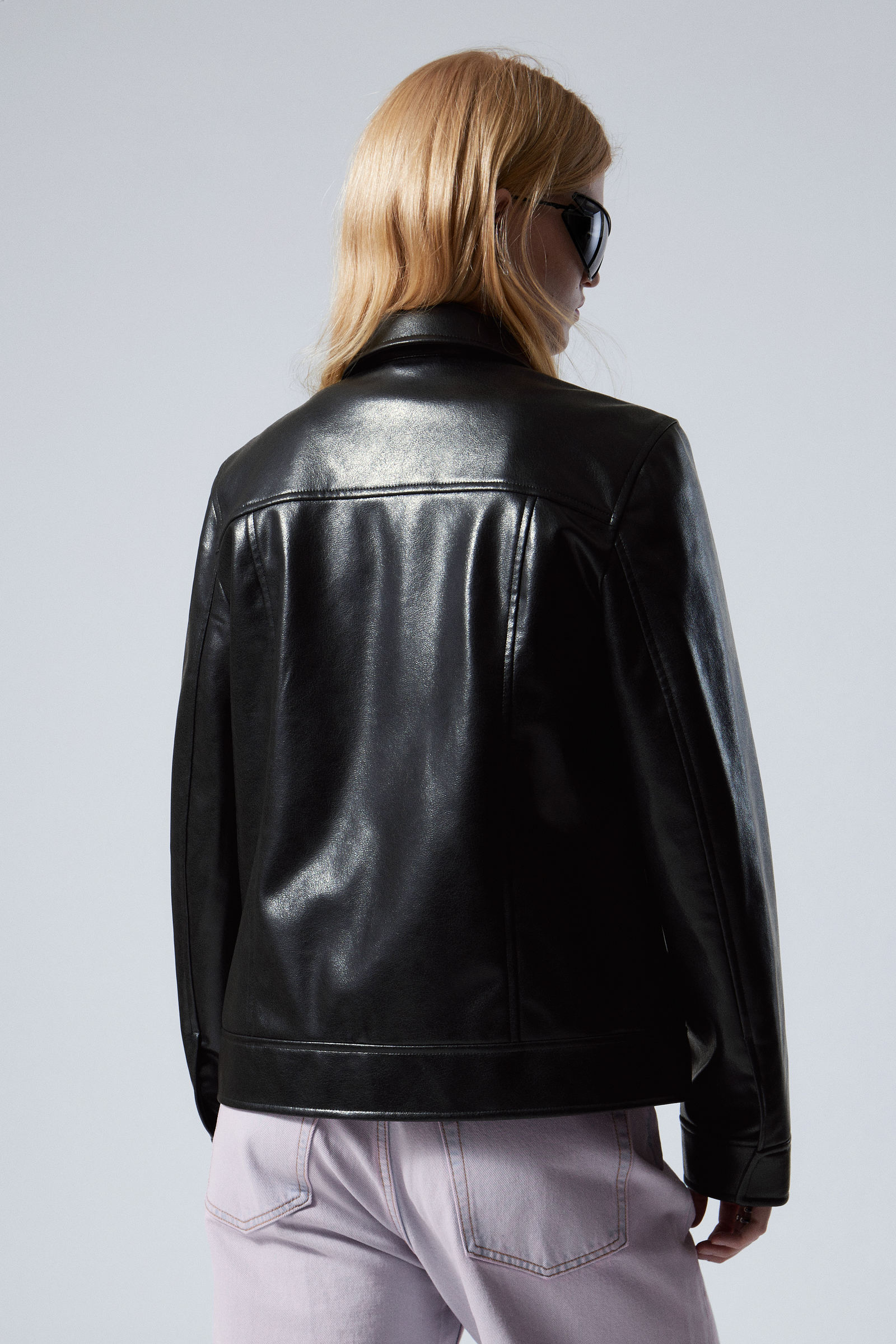 #272628 - Regular Fit Faux Leather Jacket - 2