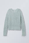 Dusty Blue - Judi Hairy Sweater - 1