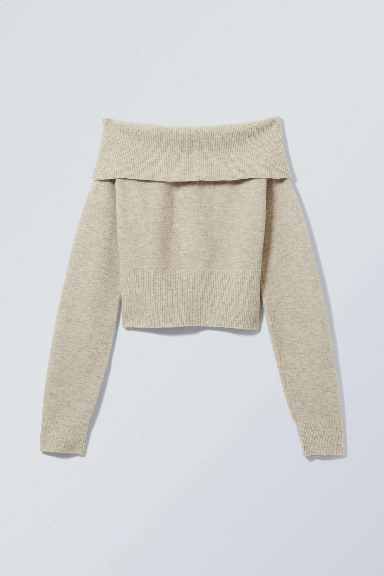 #A9A69E - Lolo Off Shoulder Sweater - 1