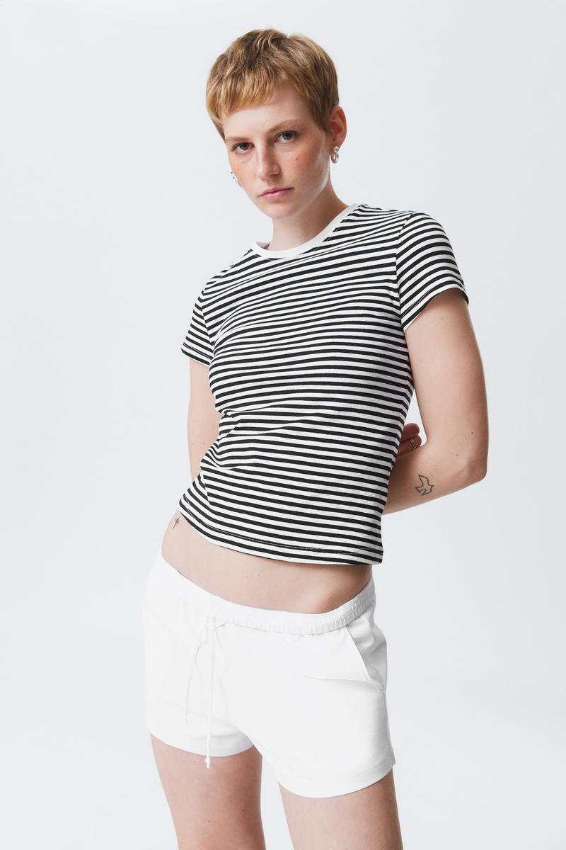 Weekday Slim Short-sleeved Cotton T-shirt