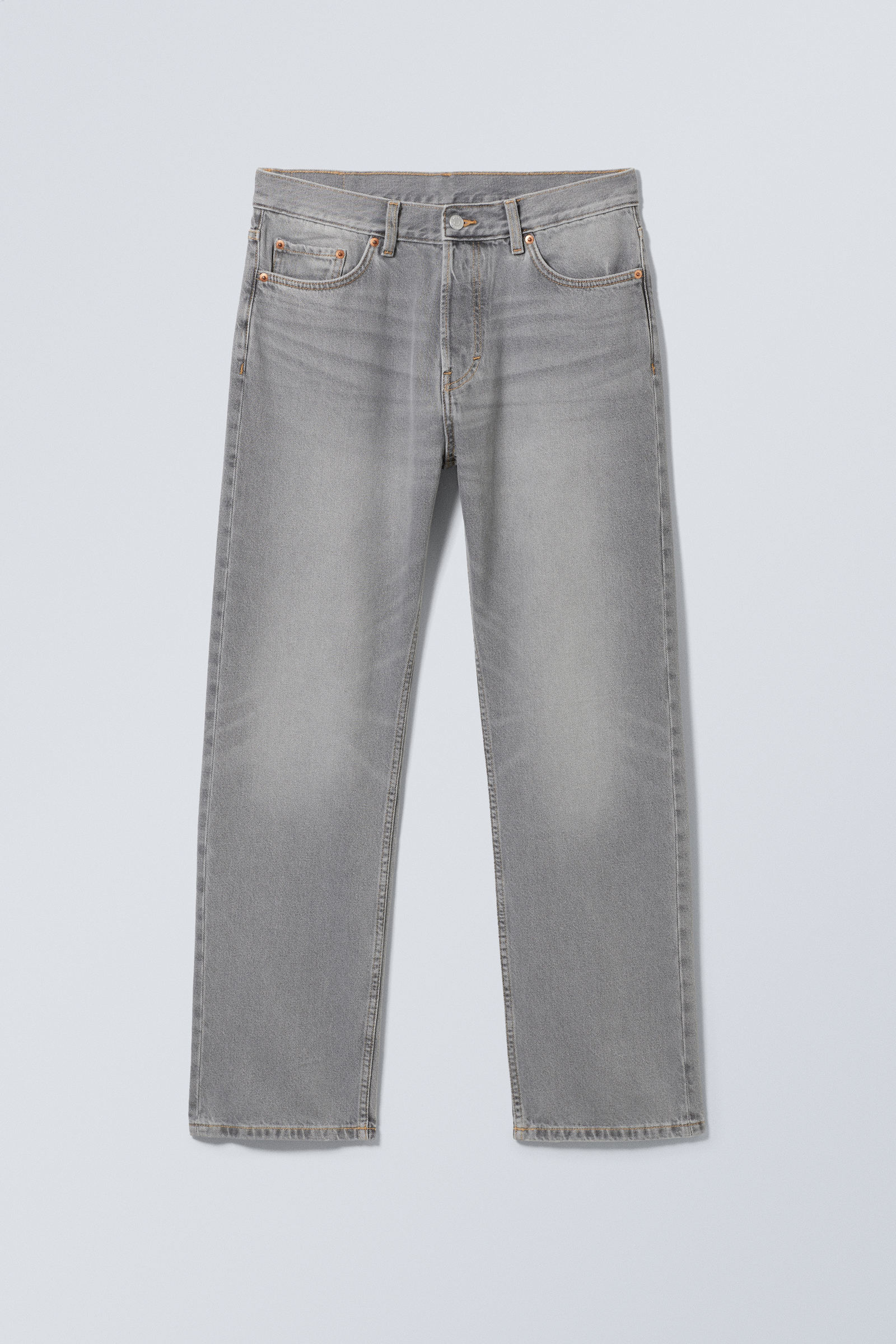 Misty Grey - Light Grey - Space Relaxed Straight Leg Jeans - 2