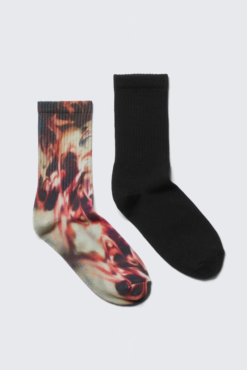 Weekday 2-pack Tie-dye Crew Socks