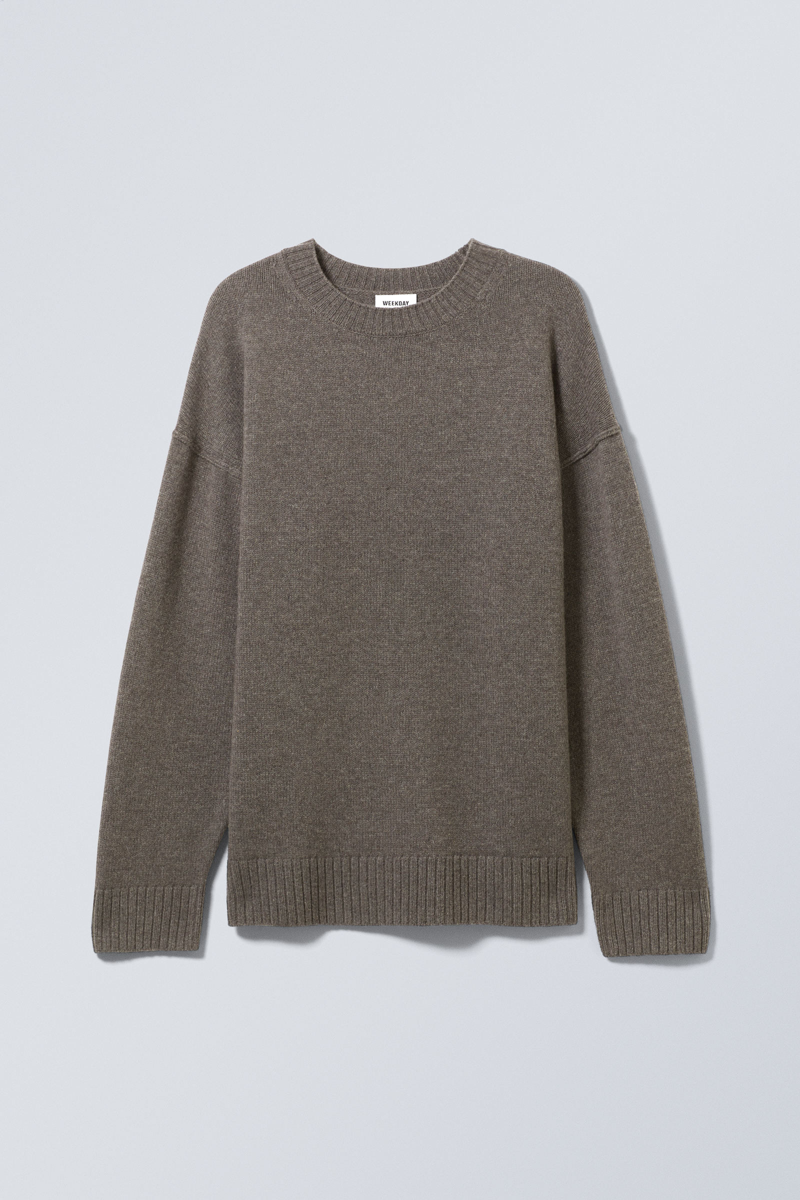 #5A544D - Eloise Oversized Wool Sweater - 1