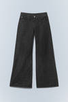 Extra Black Rinse - Poser Regular Waist Loose Wide Jeans - 2