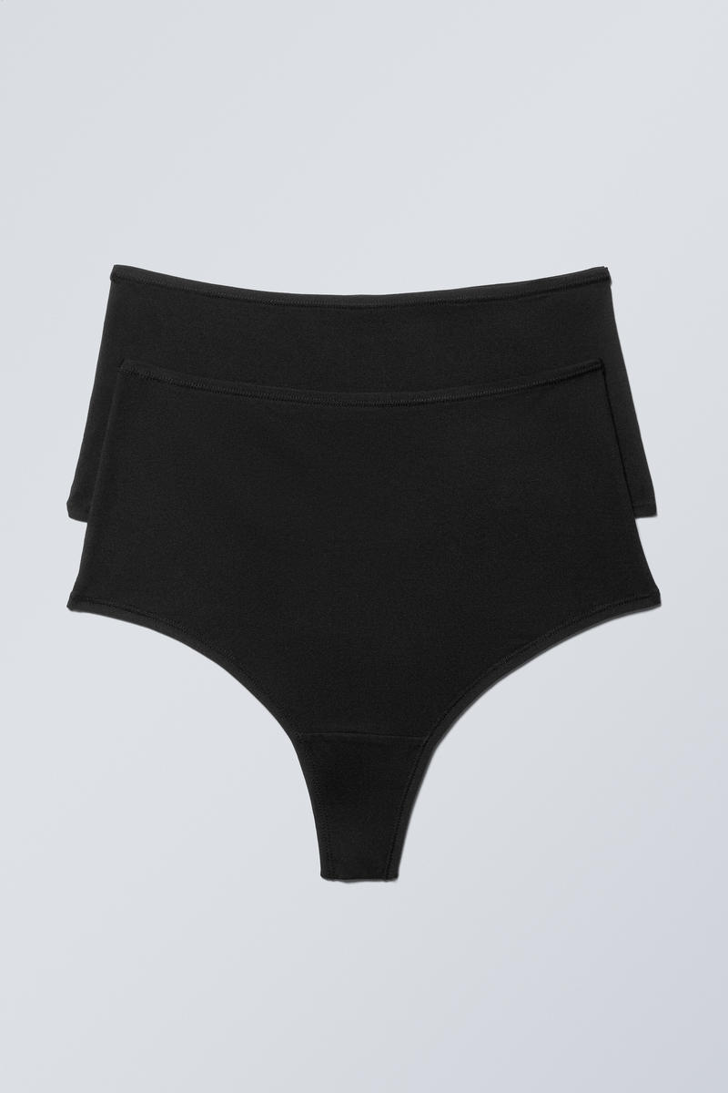 2-pack Soul Soft High Rise Thongs