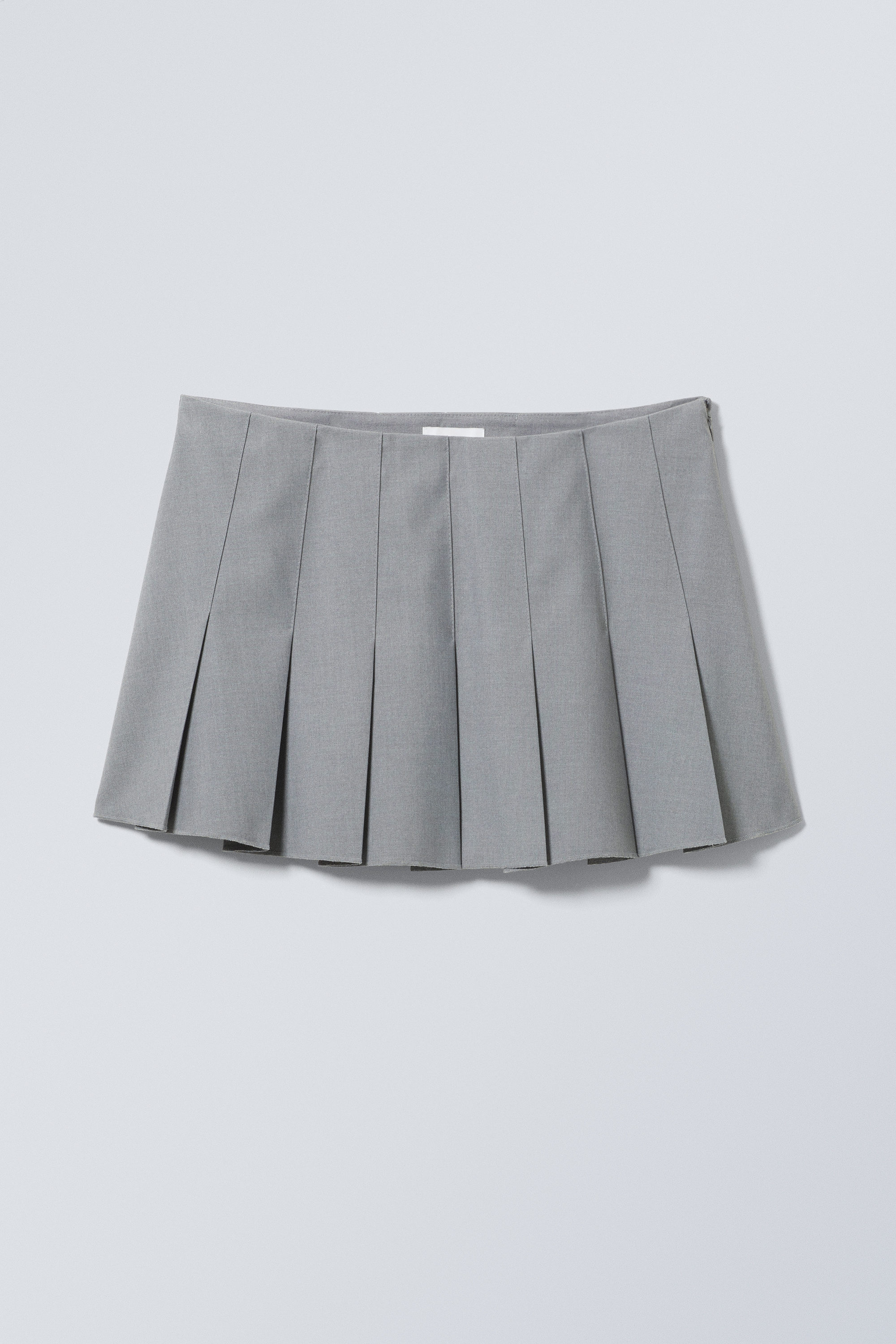 short pleated mini skirt - Dusty Grey | Weekday WW